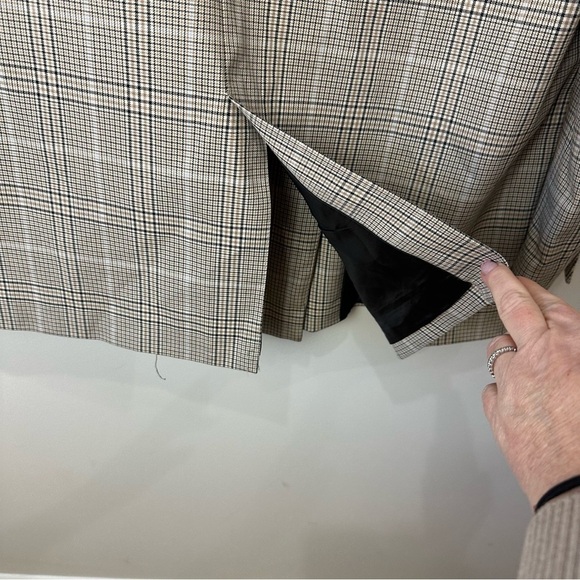 Zara Plaid Double-Breasted Blazer - Picture 4 of 7